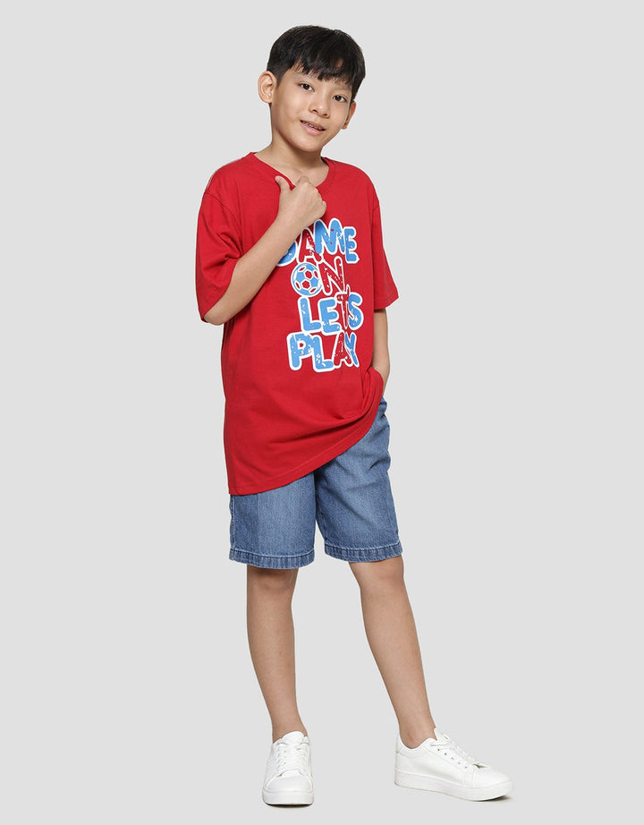 Aero Game On Print Kaos Lengan Pendek Anak Laki-Laki