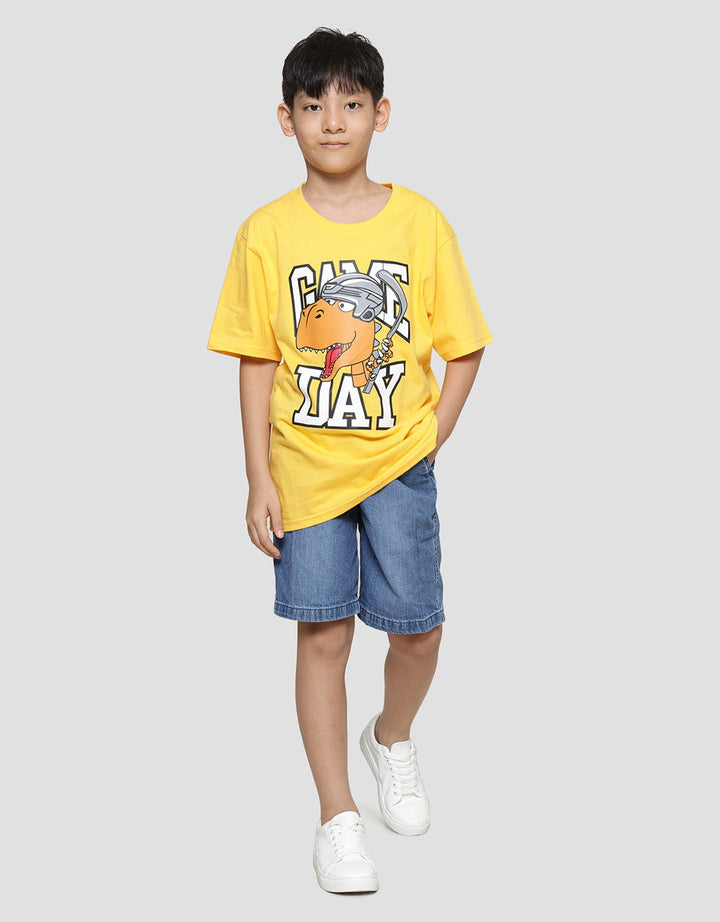 Aero Game Day Print Kaos Lengan Pendek Anak Laki-Laki