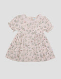 Pipiniko 6 Kancing Midi Dress Lengan Pendek Anak Perempuan
