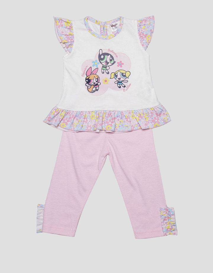 Pipiniko Powerpuff Girls Plain Leggings Clothes Set for Girls