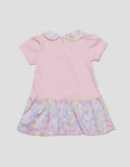 Pipiniko Character Powerpuff Girls Collar Print Midi Dress for Girls