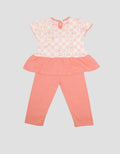 Pipiniko Cute Square Set Pakaian Anak Perempuan