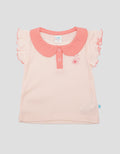 Pipiniko Flower Collar Kaos Anak Perempuan