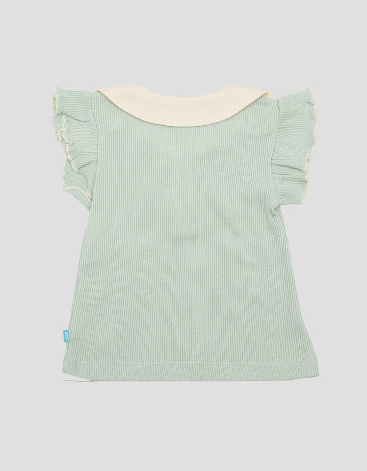 Pipiniko Flower Collar Kaos Anak Perempuan