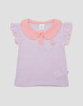Pipiniko Flower Collar Kaos Anak Perempuan
