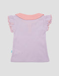 Pipiniko Flower Collar Kaos Anak Perempuan