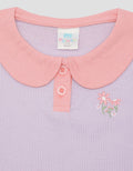 Pipiniko Flower Collar Kaos Anak Perempuan