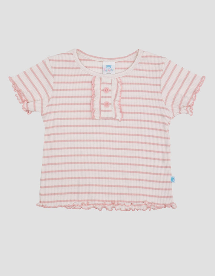 Pipiniko Kaos Print Stripe Bayi