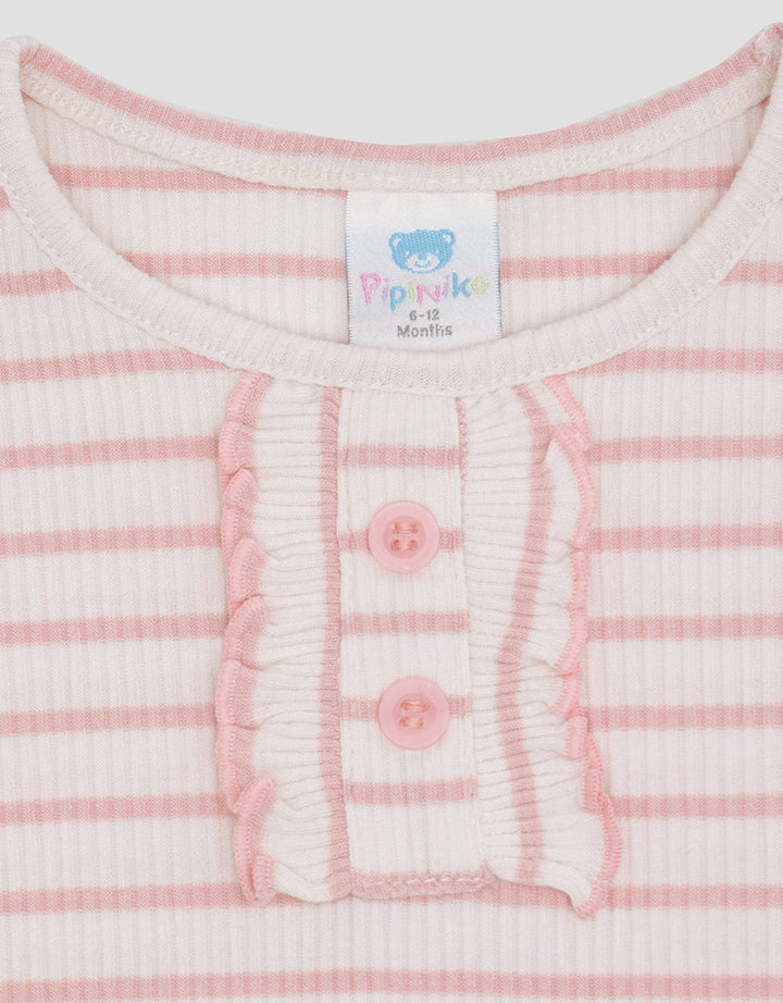Pipiniko Kaos Print Stripe Bayi