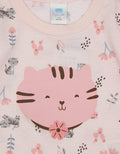 Pipiniko Full Print Kaos Lengan Pendek Anak Perempuan