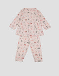 Pipiniko Full Print Cat Baju Tidur Set Anak Perempuan