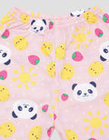 Pipiniko Full Print Panda Strawberry Baju Tidur Anak Perempuan