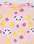 Pipiniko Full Print Panda Strawberry Baju Tidur Anak Perempuan