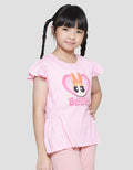 Character Blossom Print Kaos Anak Perempuan