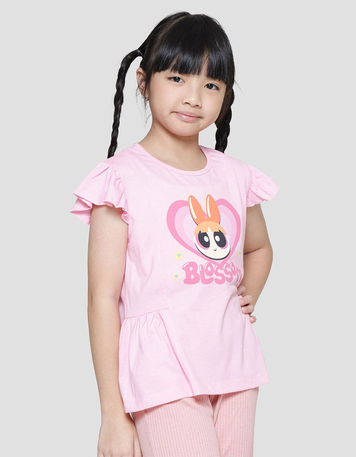 Character Blossom Print Girls T-shirt