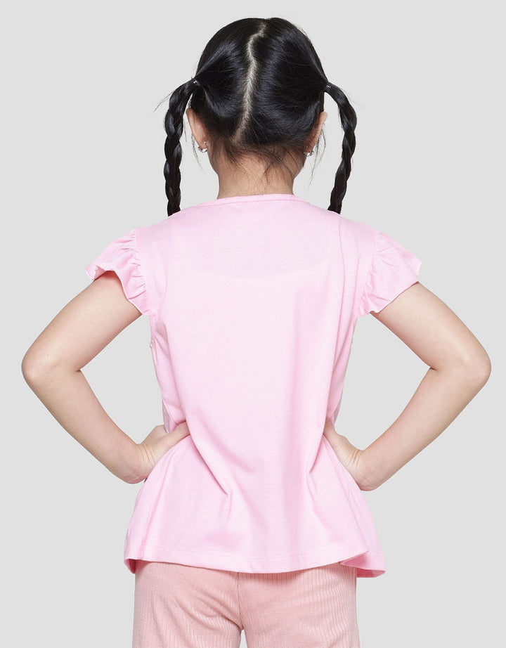 Character Blossom Print Girls T-shirt