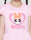 Character Blossom Print Kaos Anak Perempuan