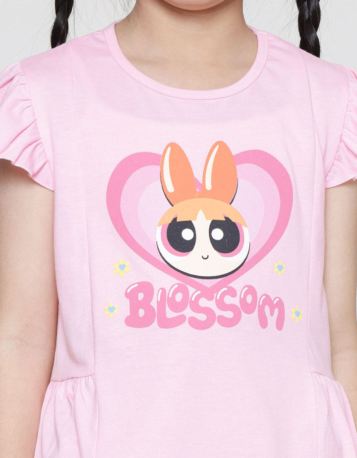 Character Blossom Print Girls T-shirt