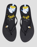 Disney Print Wording Donald Duck Women's Flip Flops Sandals