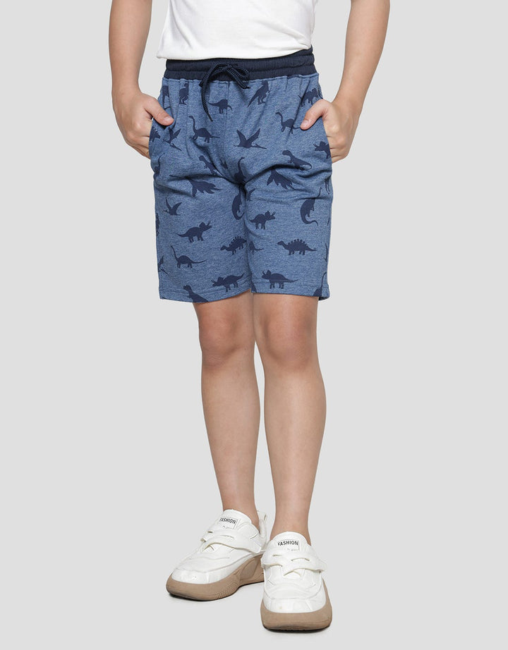 Little M Boys Fullprint Dino Pocket Shorts
