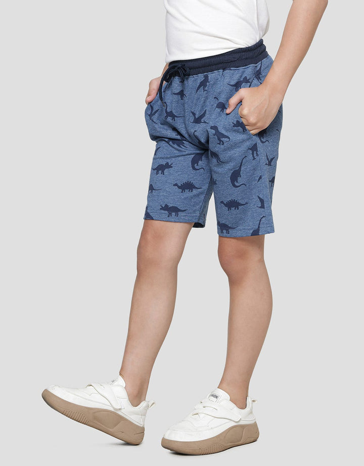 Little M Boys Fullprint Dino Pocket Shorts