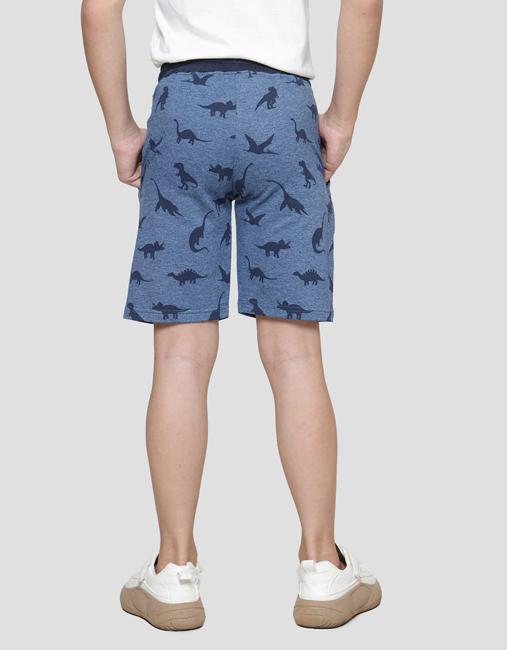 Little M Boys Fullprint Dino Pocket Shorts