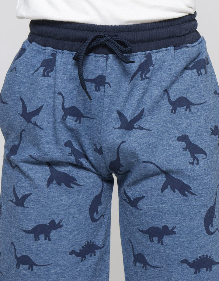 Little M Boys Fullprint Dino Pocket Shorts