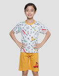 Little M Full Print Car Boys Clothing Set