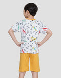 Little M Full Print Car Boys Clothing Set