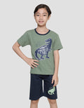 Little M Dino Rawrr I Love You Print Boys Outfits