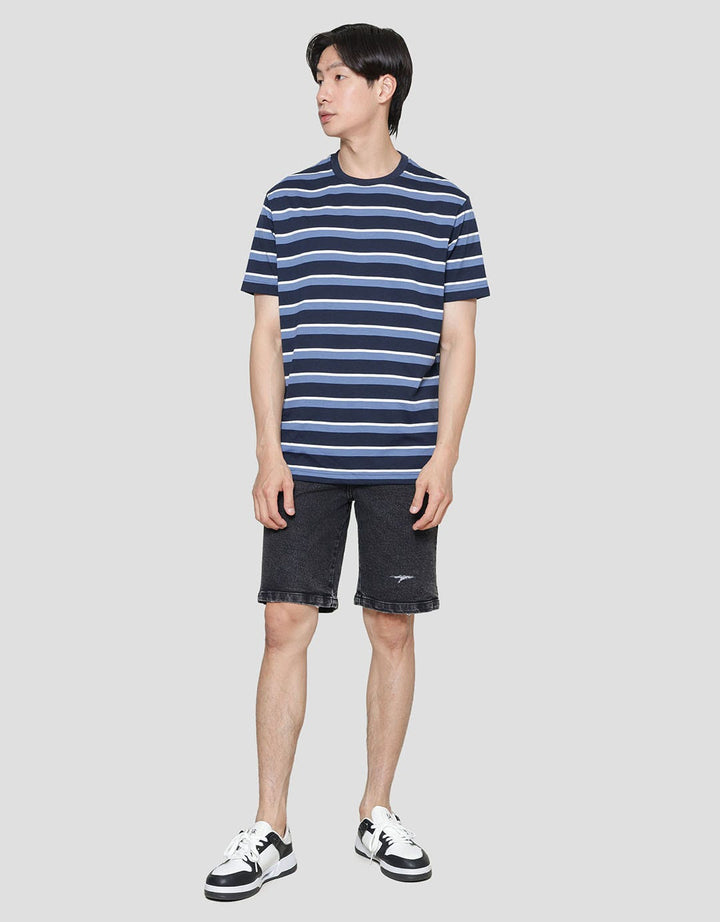 Cole Stripes M And S Slub Kaos Pria