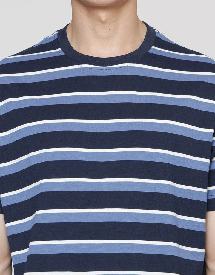 Cole Stripes M And S Slub Kaos Pria