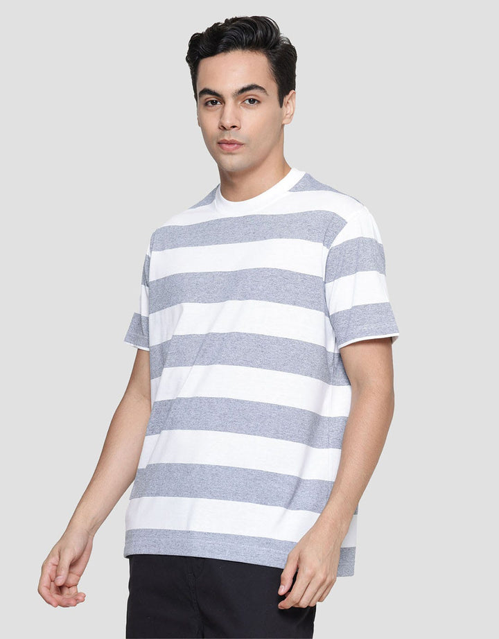 Cole Summer Stripe Kaos Casual Pria