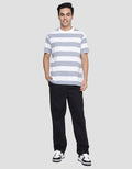 Cole Summer Stripe Kaos Casual Pria