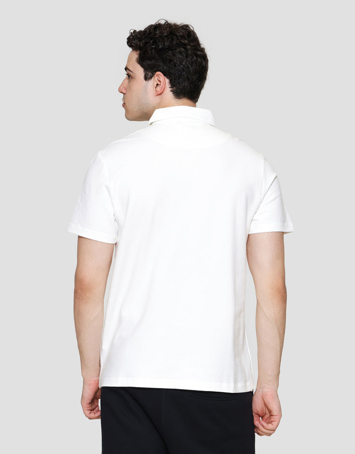 Cole Nyc Twill Knit Spandex Kaos Polo Pria