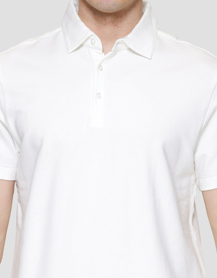 Cole Nyc Twill Knit Spandex Kaos Polo Pria