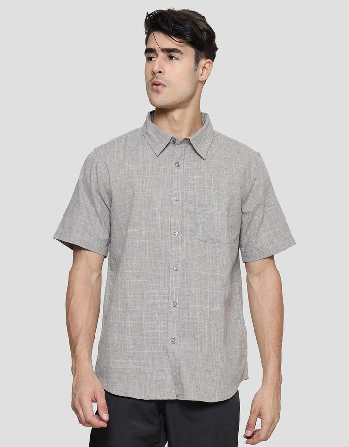 Cole Woven Adriatic Kemeja Lengan Pendek Pria