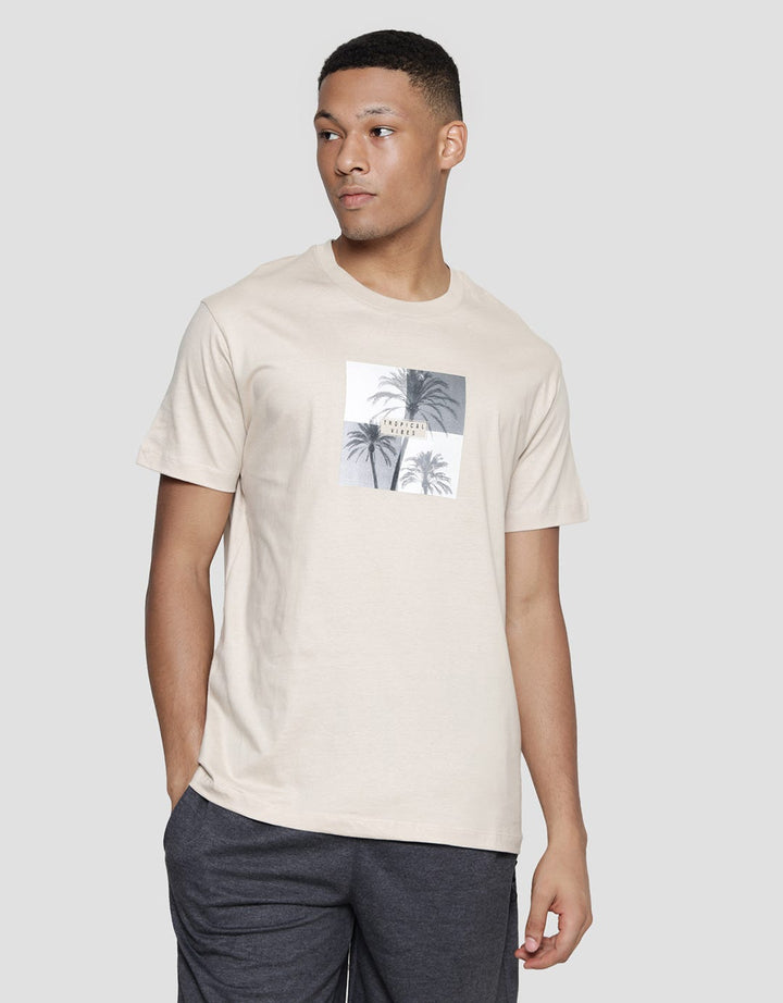Cole Graphic Palm Movie Men's Casual T-Shirt
