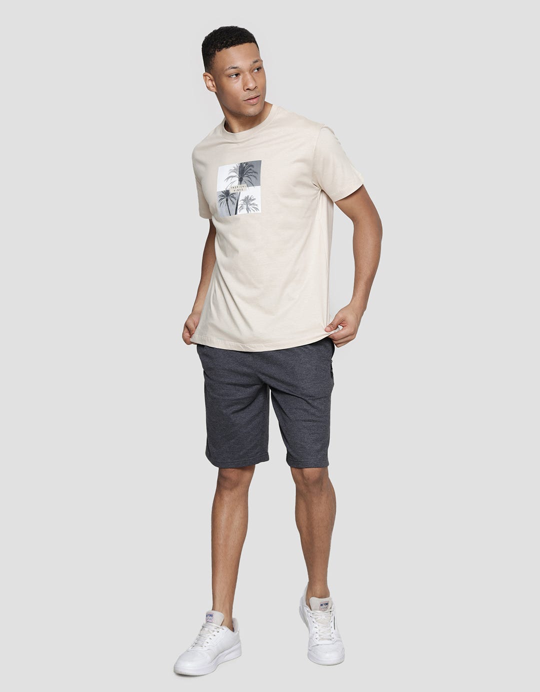 Cole Graphic Palm Movie Men's Casual T-Shirt