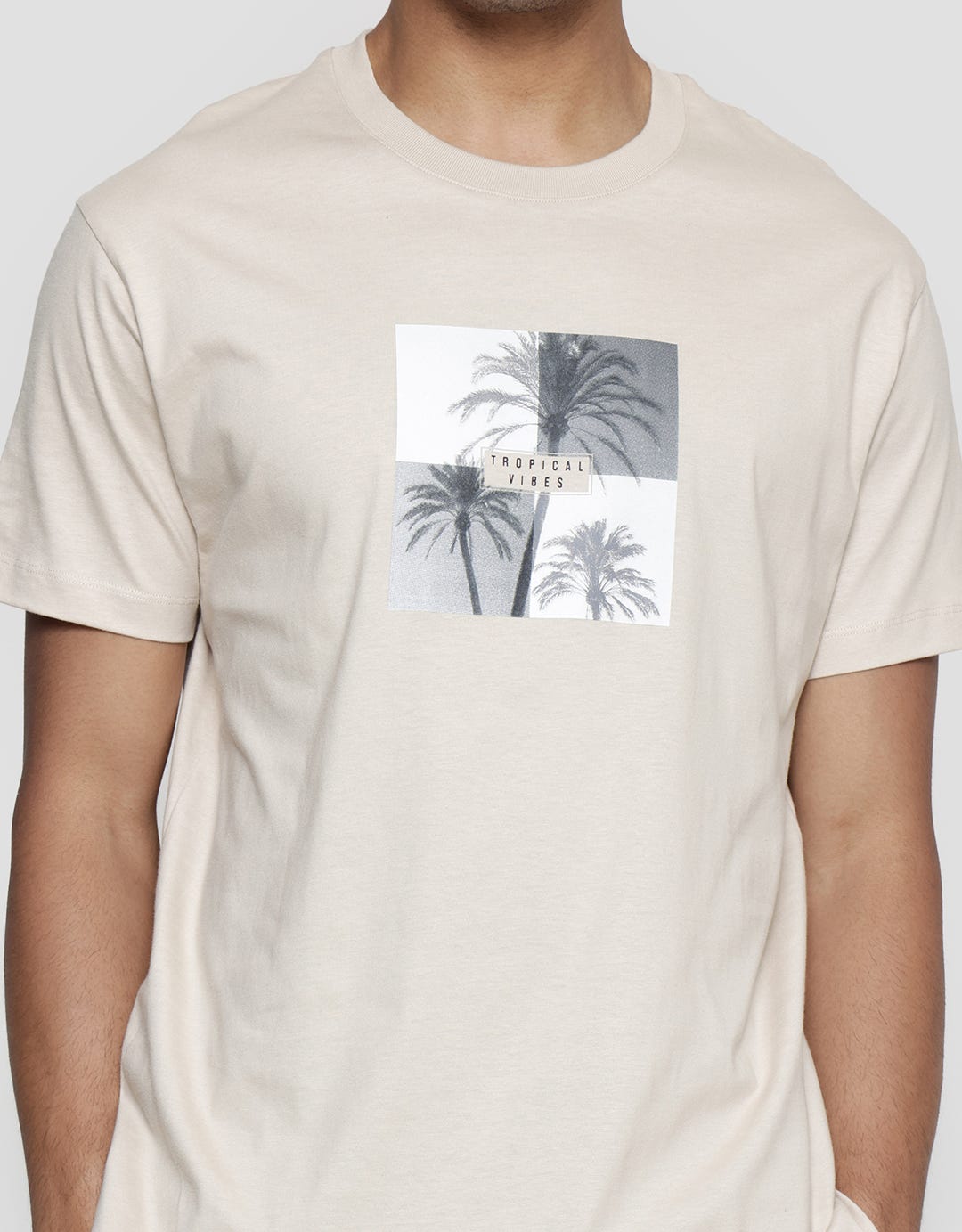 Cole Graphic Palm Movie Men's Casual T-Shirt