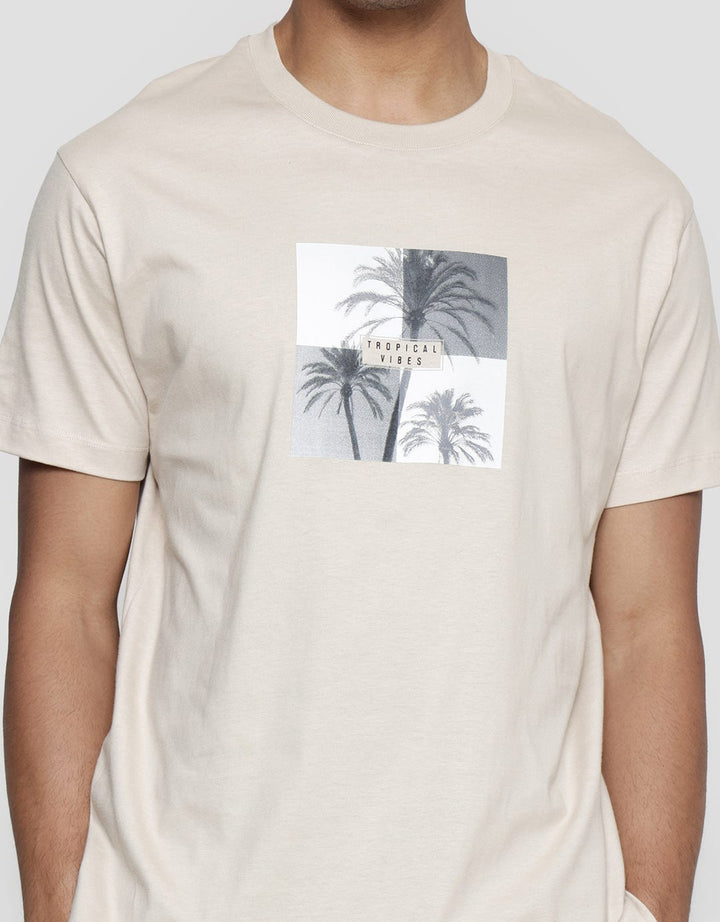 Cole Graphic Palm Movie Men's Casual T-Shirt