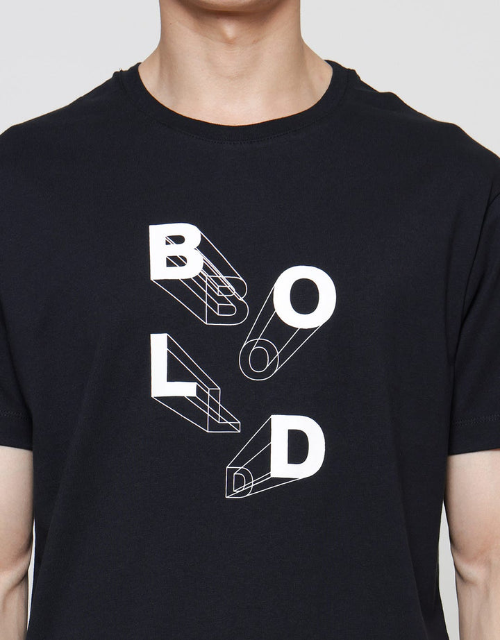 Cole Bold Shadow Kaos Casual Pria