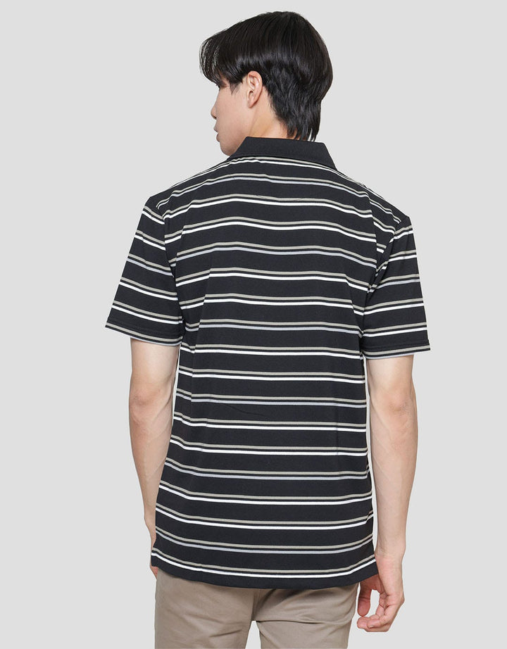 Cole Stripes Pique Team Polo Shirt Men