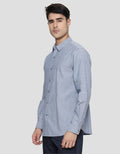 Cole Woven Solid Mvp Oxford Kemeja Lengan Panjang Pria