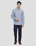 Cole Woven Solid Mvp Oxford Kemeja Lengan Panjang Pria