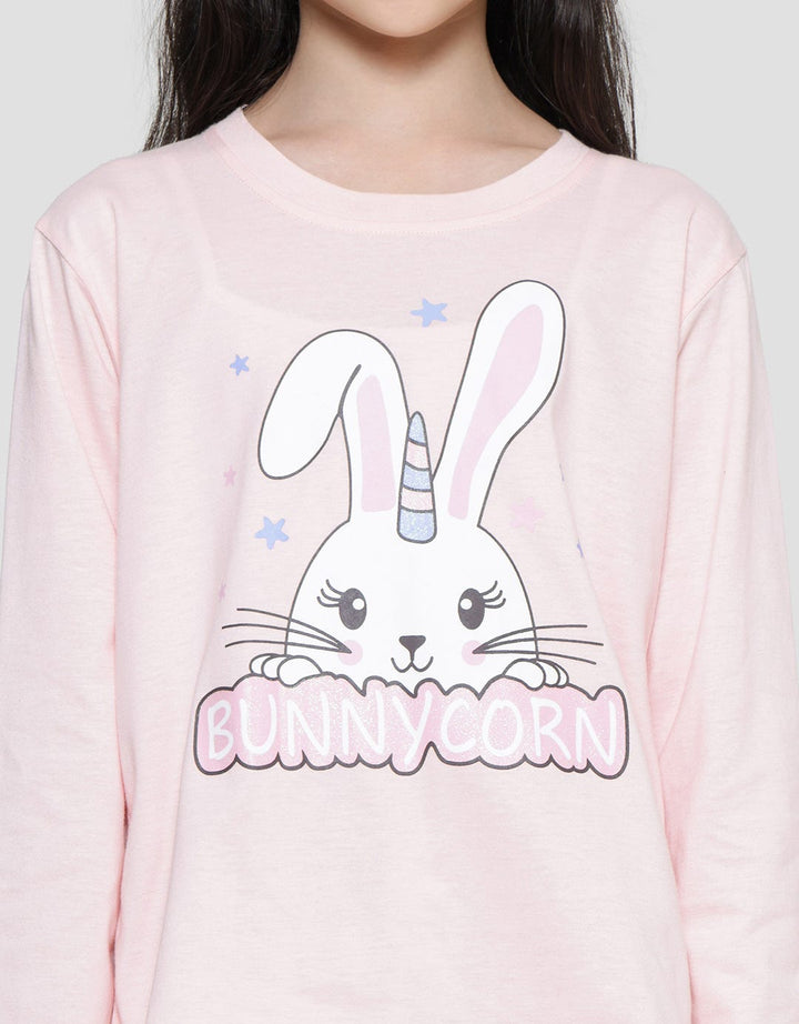 Kidz Too Bunnycorn Girls Pajamas Set