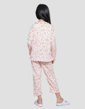 Kidz Too Print Flower Bunnycorn Girls Sleepwear Set