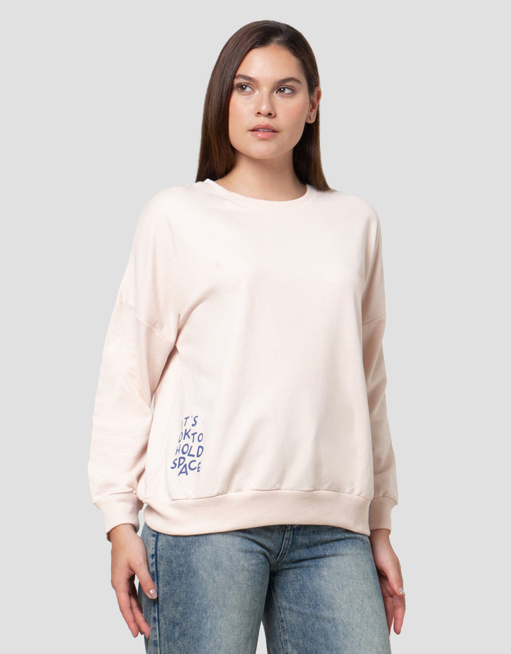 Cardinal Girl Its Ok To Hold Space Sweater Wanita