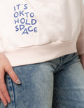 Cardinal Girl Its Ok To Hold Space Sweater Wanita