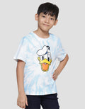 Disney Donald Tiedye Big Face Print Kaos Lengan Pendek Anak Laki-Laki